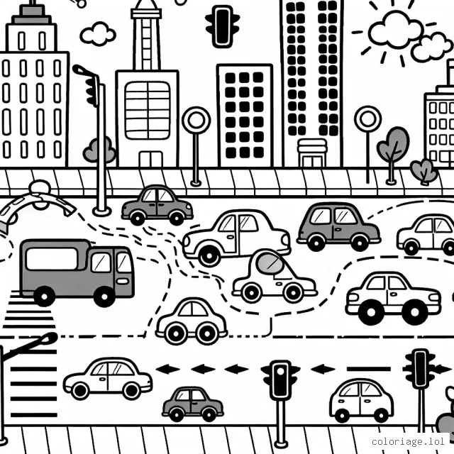 Une aventure palpitante de voitures dans la ville !