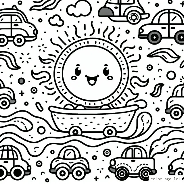 Une course folle de voitures dessinées par des enfants