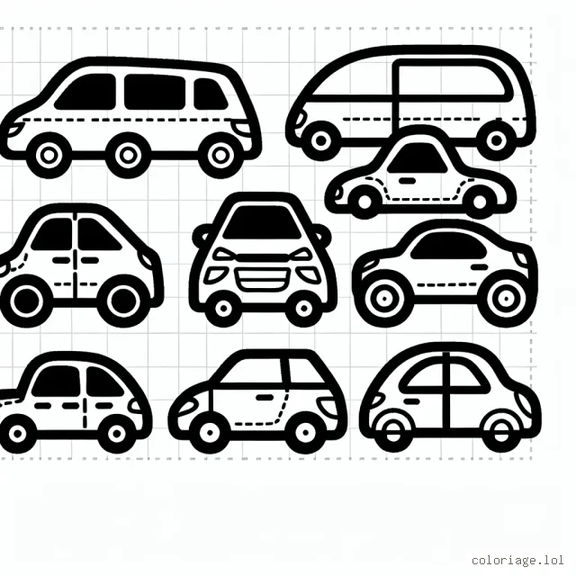 Dessine et colore les voitures par marque