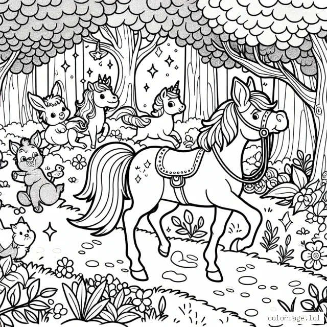 La grande aventure des animaux de la forêt enchantée