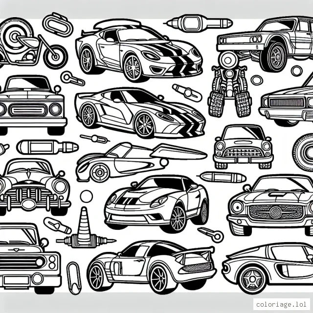 Un vaste assortiment des voitures les plus célèbres de différentes marques!
