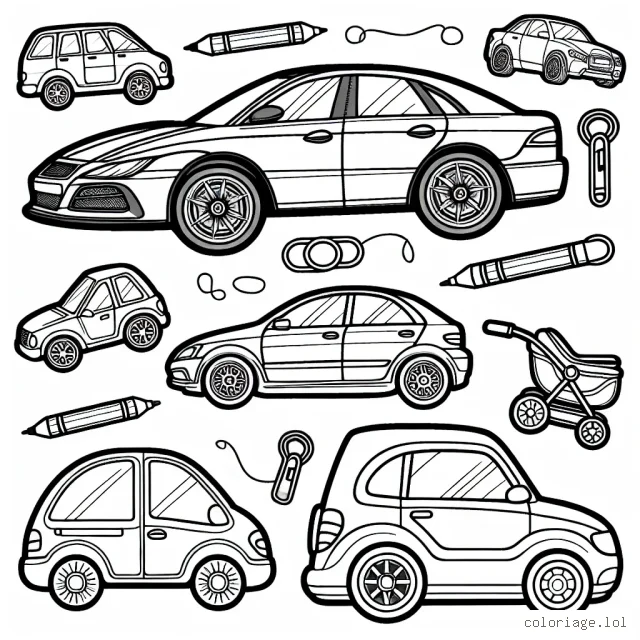 Dessine une compilation de voitures par marque