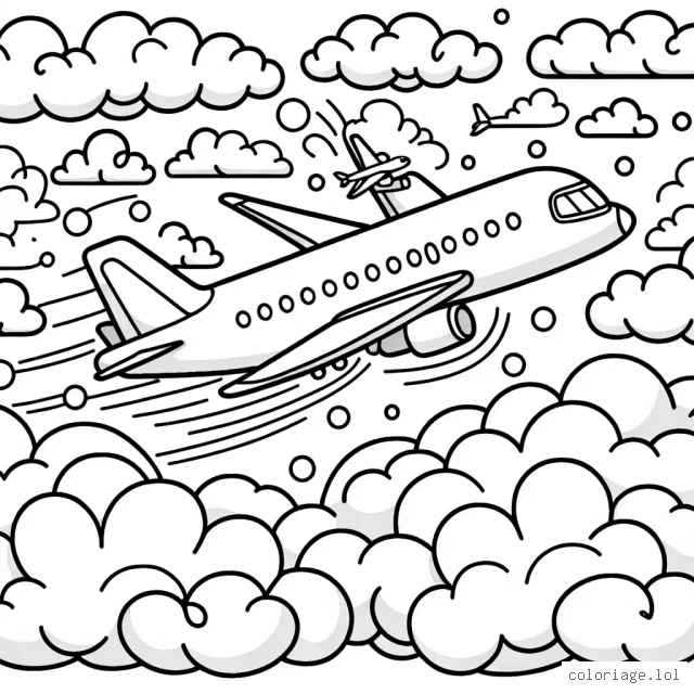 Des avions superbes survolant les nuages