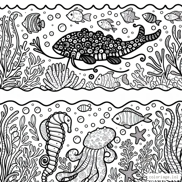 Richesse de la vie sous marine pour découvrir la biodiversité aquatique