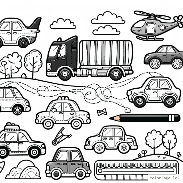 Dessine et peint des voitures de différentes marques