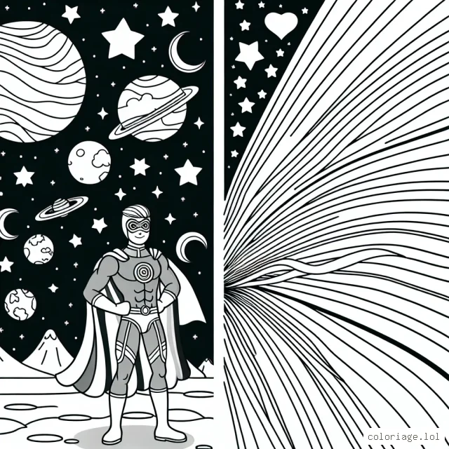 Imagine un super-héros qui vit sur une planète arc-en-ciel, où chaque couleur représente une émotion. Quels sont leur pouvoir et leur costume?
