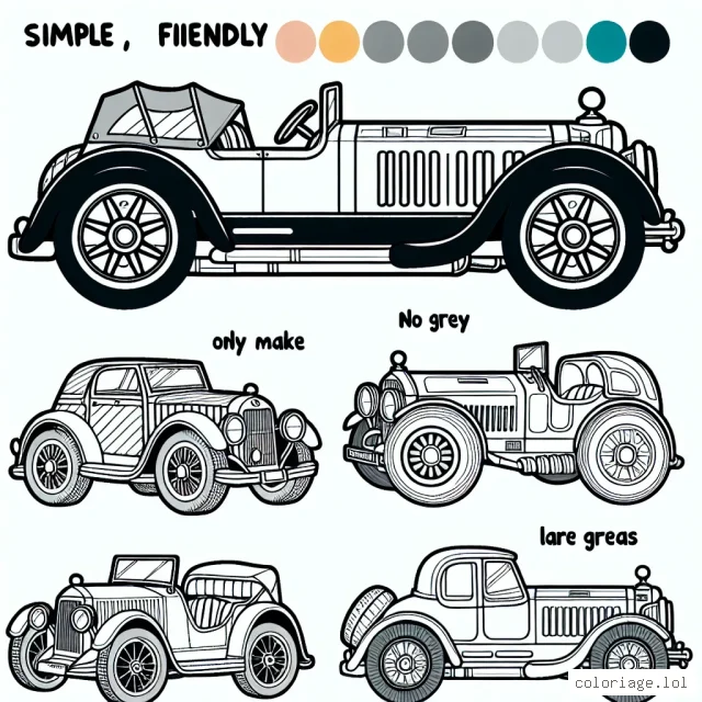 Utilise ta palette de couleurs pour donner vie à ces merveilleuses voitures classées par marque ! Tu trouveras des marques de voitures célèbres comme Ferrari, Mercedes, Audi et beaucoup d'autres à colorier. N'oublie pas de remplir tous les détails pour qu'elles ressemblent à de vraies voitures de course !