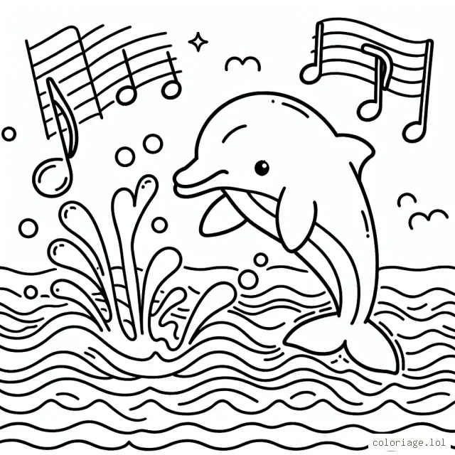 Le dauphin qui joue avec les ondes sonores