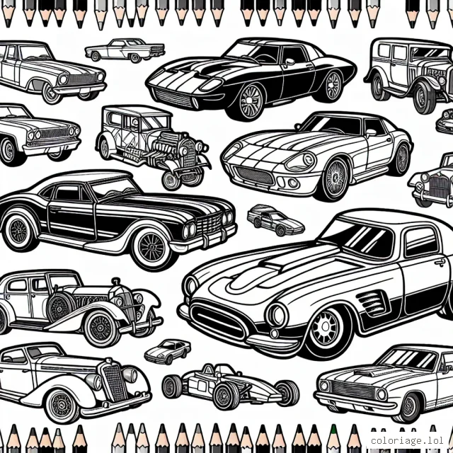Votre mission va être de donner vie à une gamme impressionnante de voitures parmi les plus célèbres marques mondiales. Préparez vos crayons !