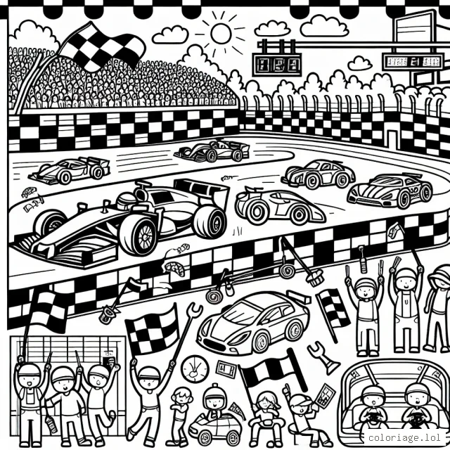 Une journée sur le circuit automobile