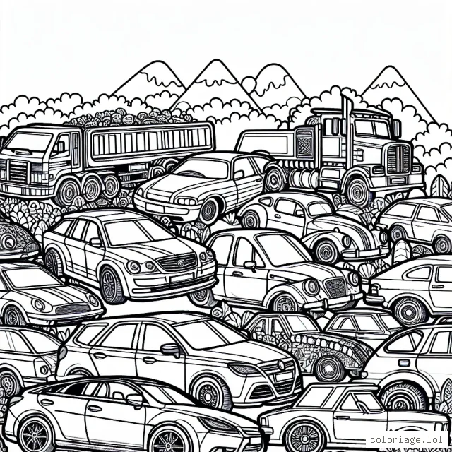 Des voitures par marque pour créer un magnifique paysage automobile.