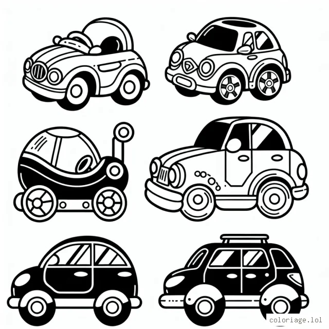 Dessine chaque voiture célèbre par marque et donne-leur vie avec des couleurs vives!