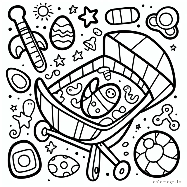 Coloriage aléatoire et inventif pour enfant