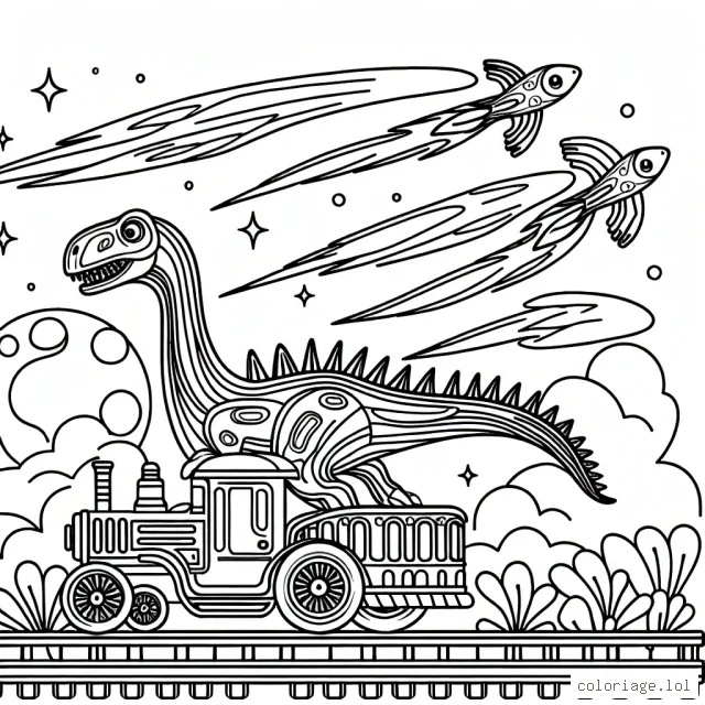 Transport Fantastique au Pays des Dinosaures