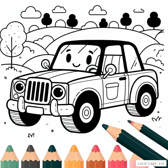Dessine une voiture de ton choix parmi différentes marques de voitures célèbres.