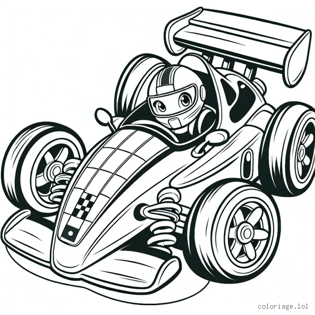 Une voiture de course fin prête pour une grande aventure !