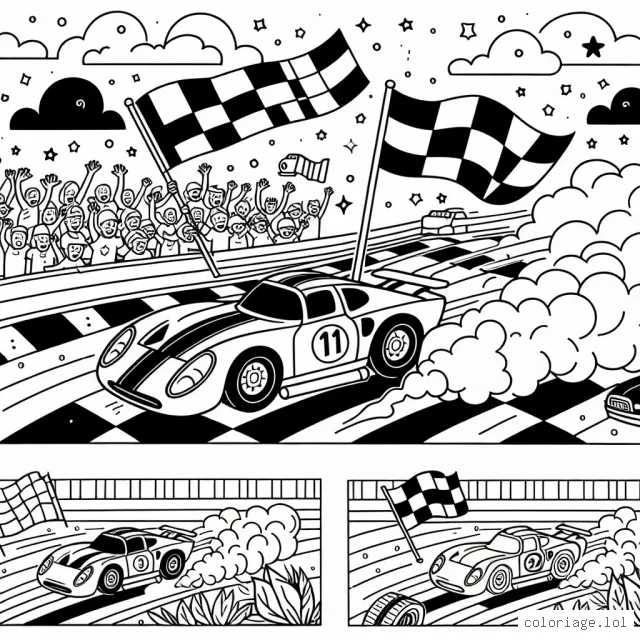 Imaginer et dessiner une journée de course surprenante avec les voitures les plus rapides du monde