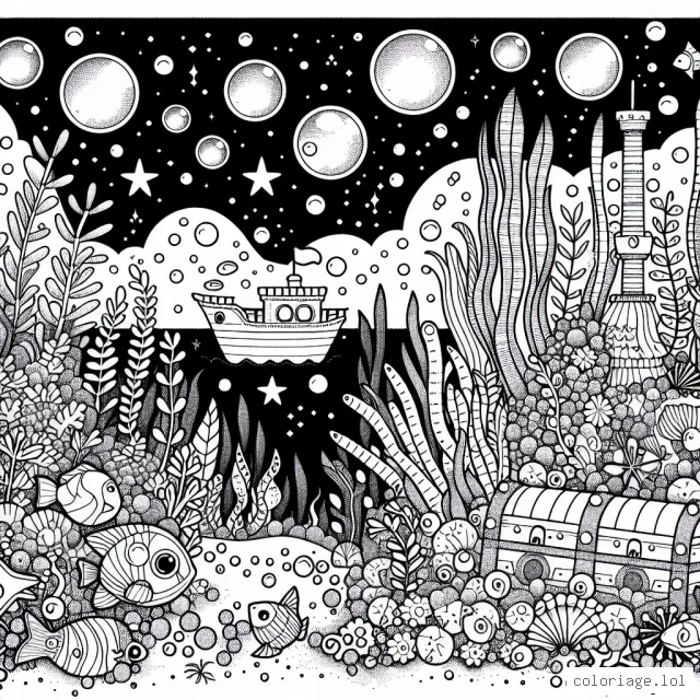 Un paysage sous-marin fantastique