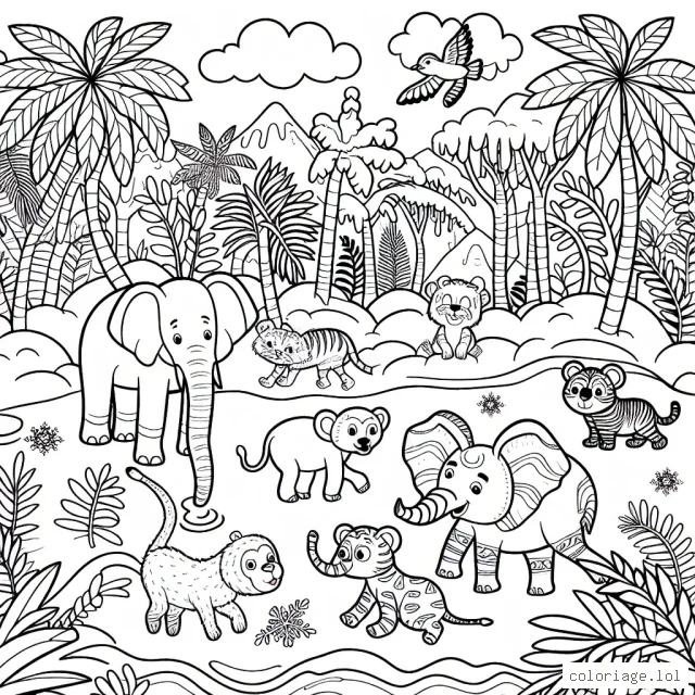 Une journee d'hiver dans la jungle avec les animaux exotiques