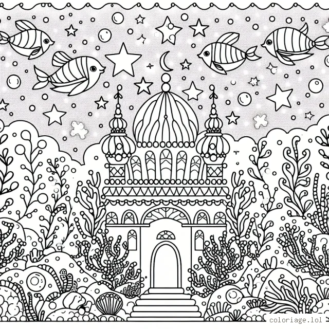 Un nouveau monde magique se dévoile sous l'océan ! Dessine les créatures marines colorées et complète le palais de corail avec de scintillantes perles !