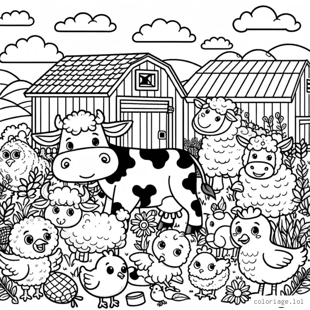 Un après-midi amusant avec les animaux de la ferme