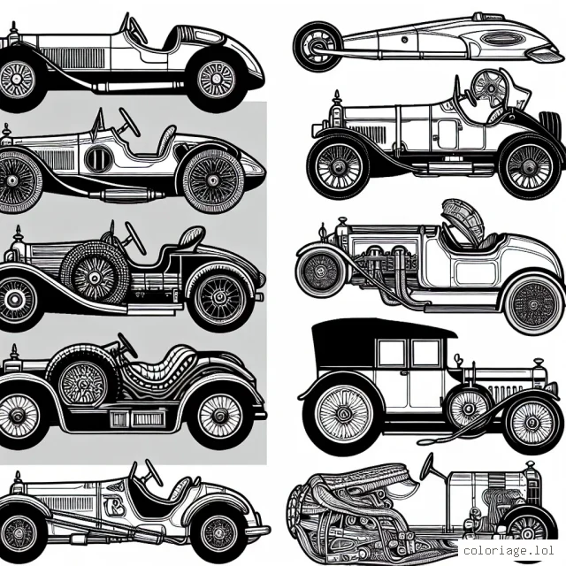 Un voyage illustratif à travers les marques de voitures célèbres. Chaque page représente une marque de voiture unique, avec son logo et son modèle le plus populaire. Vous y retrouverez des marques comme Ferrari, BMW, Mercedes et bien d'autres.
