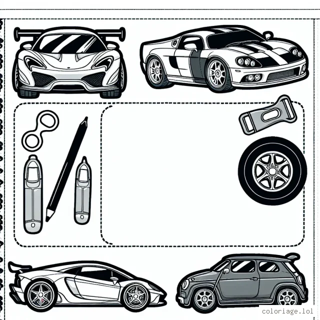 Une variété de voitures par marque sont présentées sur la page, allant des modèles classiques aux supercars modernes.