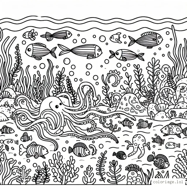 Une fantastique aventure maritime avec des créatures des profondeurs marines