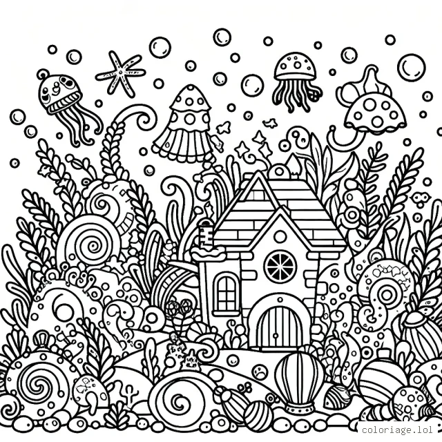 Imaginez un monde magique sous-marin plein de créatures fantastiques et de trésor caché.