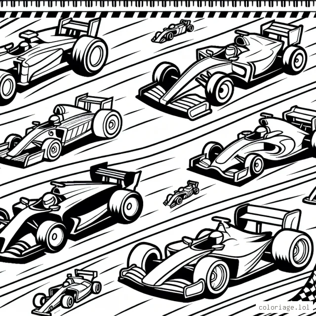 Représenter différentes voitures de course allant à toute vitesse sur un circuit passionnant, avec des environnements divers. Les voitures doivent se démarquer par leur design unique.