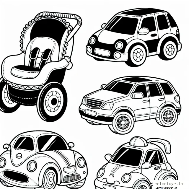 Amusez-vous à colorier ces belles voitures par marques !