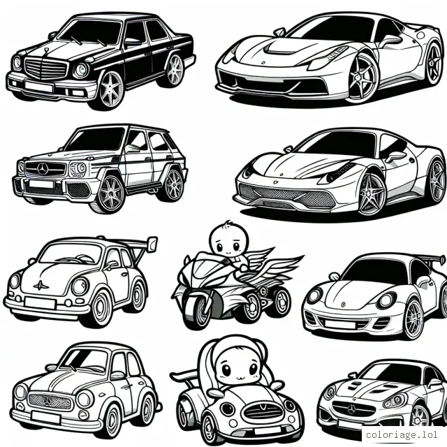 Dessine avec précision de nombreux modèles de voitures par marque en respectant leurs caractères uniques. Que ce soit une Mercedes flashy, une Ferrari flamboyante, ou une Hyundai humble, tu peux laisser libre cours à ta créativité et jouer avec les palettes de couleurs !