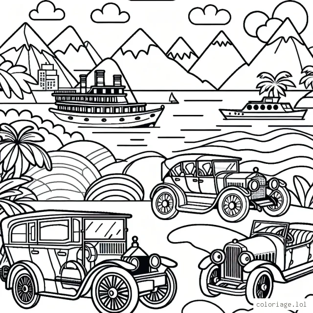 Une course chic de voitures anciennes dans une aventure qui traverse la jungle, la montagne, l'océan et enfin, la ville. Chaque voiture doit être personnalisée avec des couleurs et des styles différents.