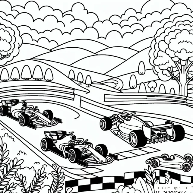 Un circuit de voitures compétitives avec plusieurs modèles uniques et des paysages magnifiques.