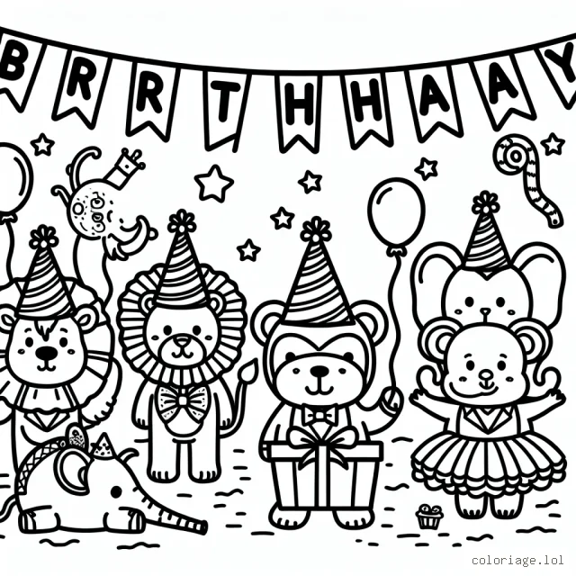 Une fête d'anniversaire au zoo avec des animaux déguisés