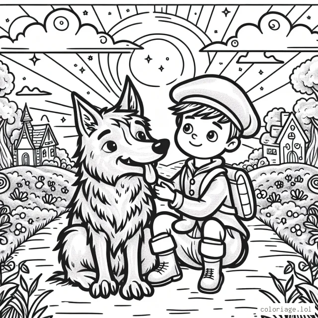 Un amour indéfectible entre un petit garçon et son fidèle chien parcourant le monde imaginaire.