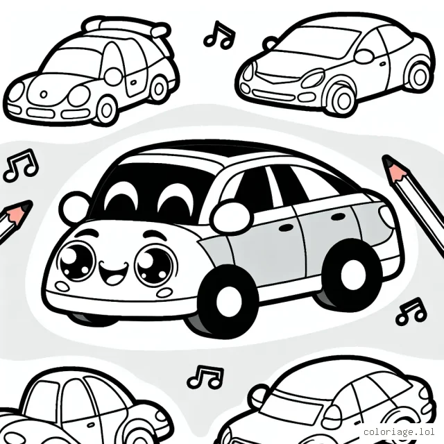 Dessine et colore ton univers automobile en mettant en avant tes marques de voitures préférées
