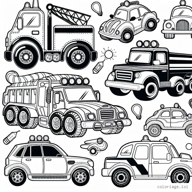 Le monde fascinant des voitures par marque t'attend. Amuse-toi à colorier les autos les plus cool et apprend à les reconnaître !
