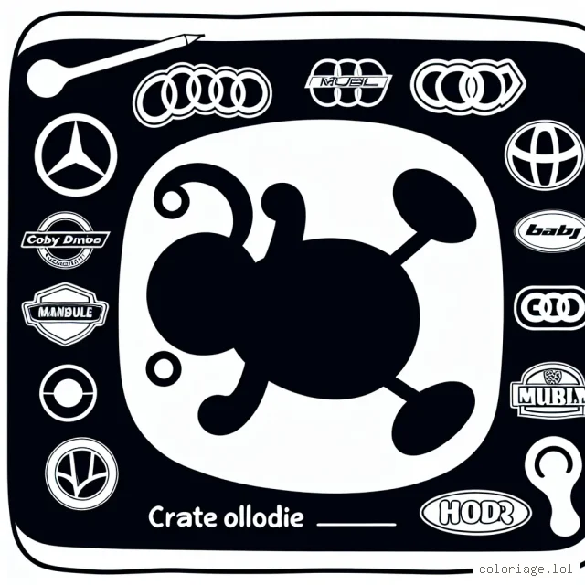 Les marques automobiles célèbres défilent - BMW, Toyota, Mercedes-Benz, et bien plus encore. Dessine et donne vie à ces logos de voiture avec de belles couleurs!