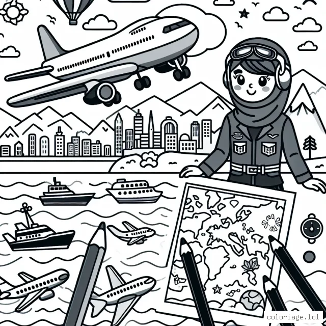Imagine un vol transatlantique plein d'aventure où plusieurs types d'avions survolent les mers, les montagnes et les villes. Lele meilleur pilote d'avion te guide pendant cet excitant voyage.