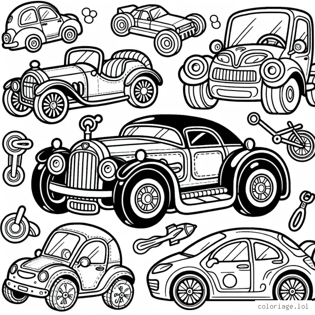 Un voyage excitant à travers les marques de voitures les plus célèbres attend les petits artistes. Un monde plein de voitures différentes prêtes à être colorées.