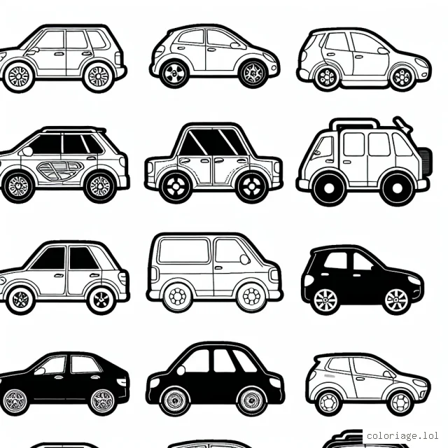 Chaque marque de voiture a un logo distinctif. Identifie ces marques en suivant les indices et rempli les formes avec les couleurs correctes.