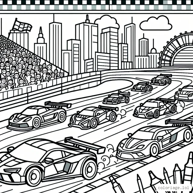 Un défilé de voitures de course sur un circuit effervescent !