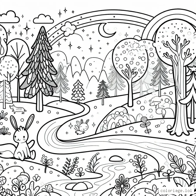 Une aventure épique dans la forêt enchantée