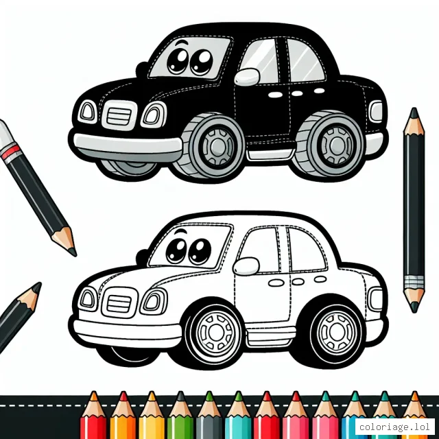 Chaque page contient une marque de voiture unique, donnez vie à ces voitures en leur donnant de la couleur!