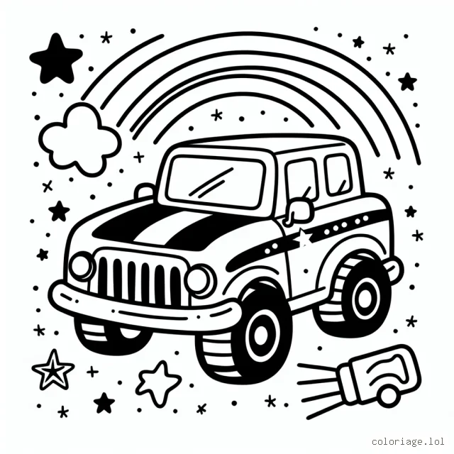 Imagine ton modèle de voiture préféré. Comment est-il? Quelle est sa couleur? A-t-il des rayures ou des étoiles? Dessine-le et rajoute les détails qui le rendent spécial!