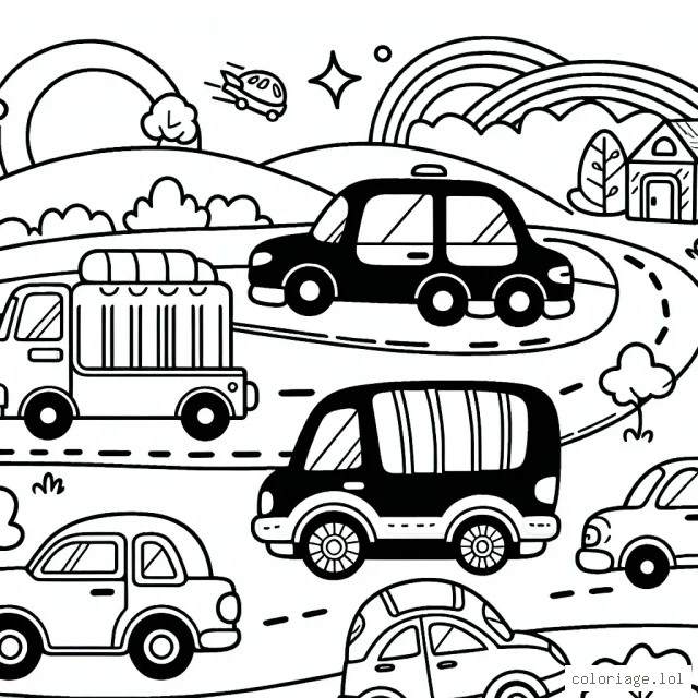 Embarquez dans un voyage amusant avec diverses voitures de différentes marques !
