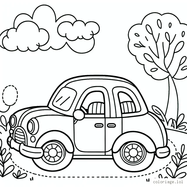 Dessine et colorie ta voiture préférée en la sélectionnant parmi un grand choix de marques célèbres.