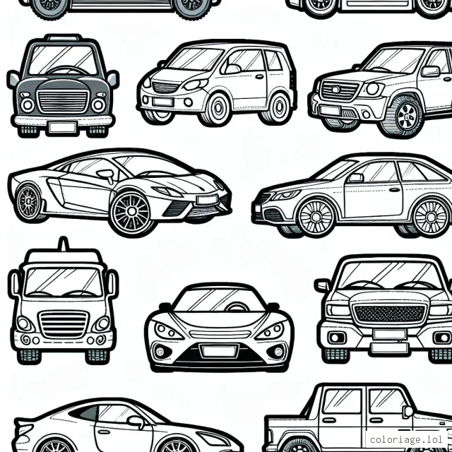 Des voitures différentes par marque