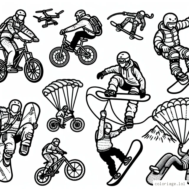 Les sports extrêmes dans l'action